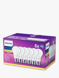 Philips warm white LED light bulbs pack of 6 (British brand)