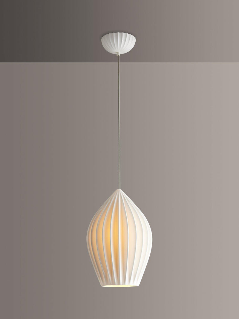 Original BTC Fin XL bone china pendant light, UK version