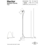 Original BTC Hector Medium Dome floor lamp (British brand)