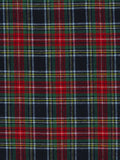 John Lewis brushed tartan fabric red navy 150cm, imported from the UK