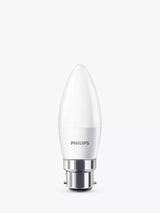 John Lewis Philips 5.5W BC Candle LED Light Bulb Frosted Pack of 6- Buy online at McGrocer