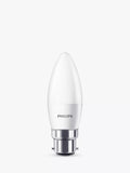Philips LED light bulb BC candle frosted pack of 6, imported from the UK