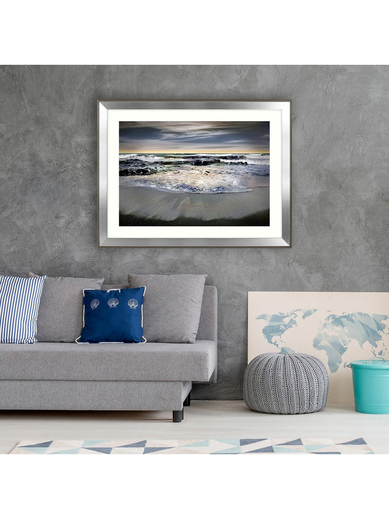 John Lewis framed print embellished seascape 84x110cm (British brand)