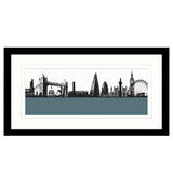 John Lewis John Lewis Jacky Al-Samarraie London Skyline Framed Print, 64 x 34cm- Buy online at McGrocer