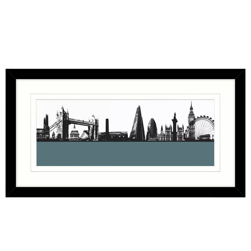 John Lewis London Skyline art print 64x34cm, imported from the UK