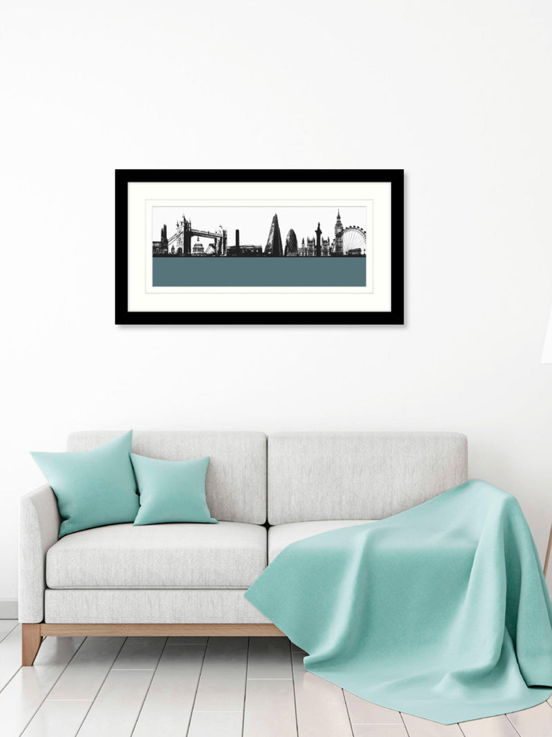 John Lewis London Skyline art print 64x34cm, imported from the UK