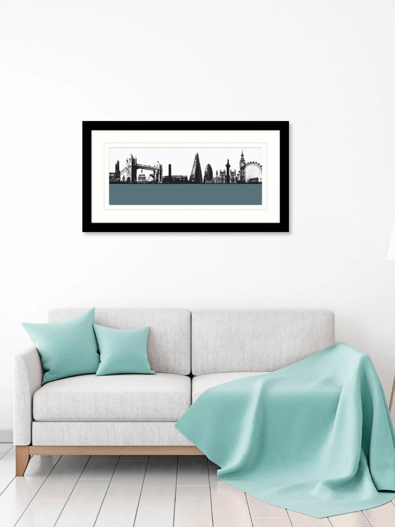 John Lewis London Skyline art print 64x34cm, imported from the UK