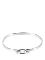 John Lewis Andea Sterling Silver Square Edge Belt Bangle- Buy online at McGrocer