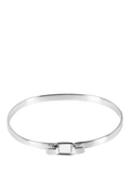 Andea sterling silver square edge belt bangle, imported from the UK