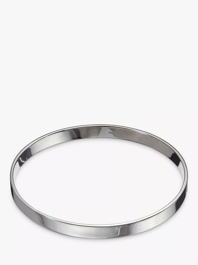 Andea sterling silver square edge bangle - British product