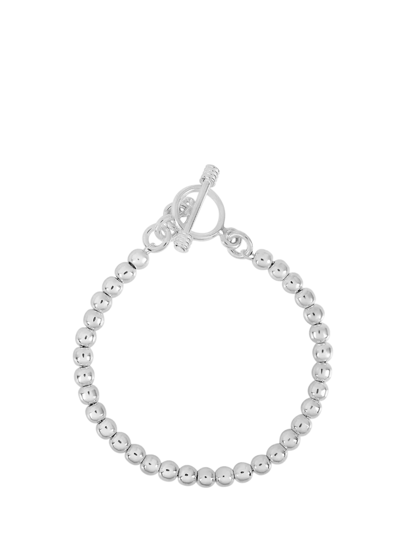 Andea sterling silver ball bead bracelet 19cm, UK version