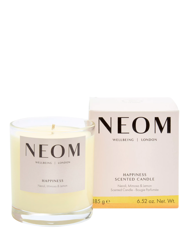 NEOM Wellbeing London Happiness scented candle 185g - British product
