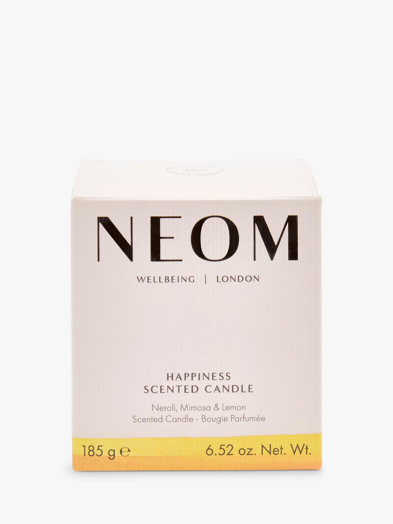 NEOM Wellbeing London Happiness scented candle 185g - British product