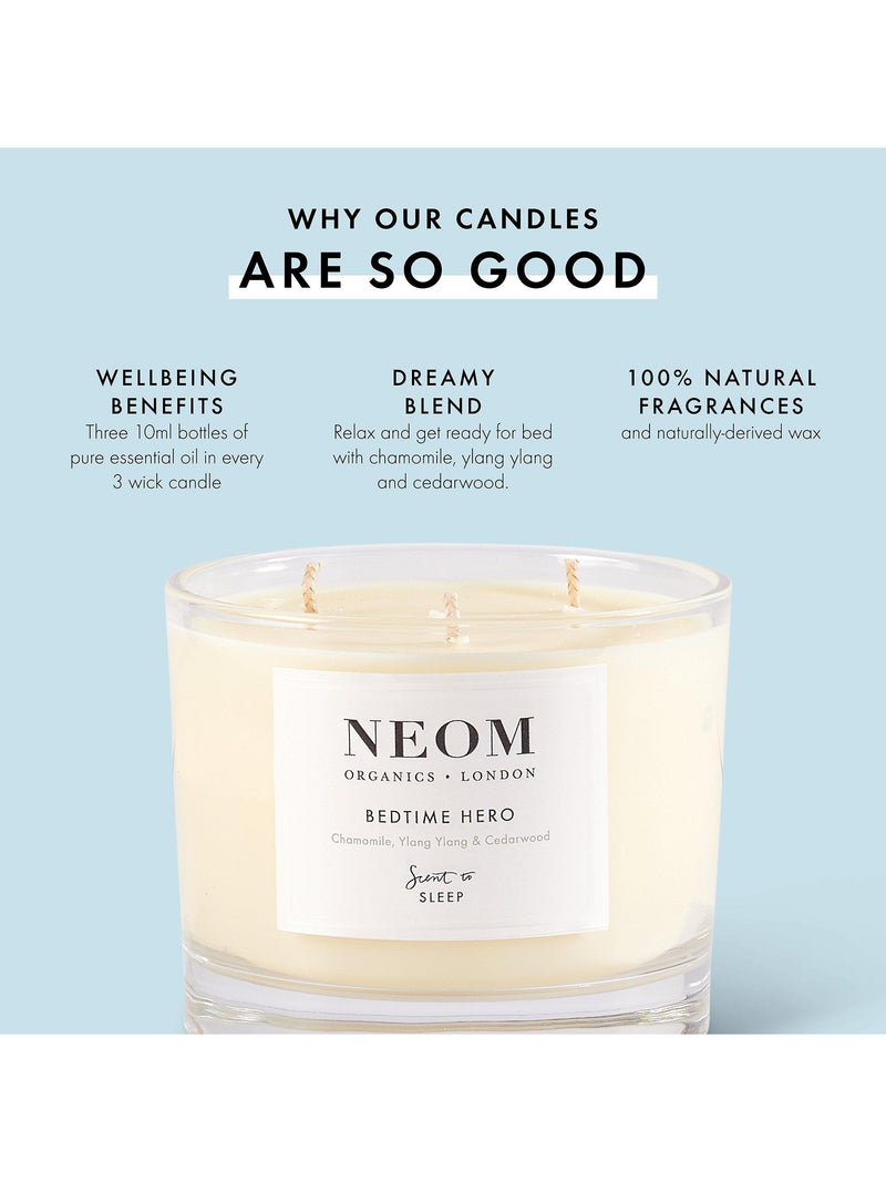NEOM Real Luxury Travel Scented Candle, imported from the UK