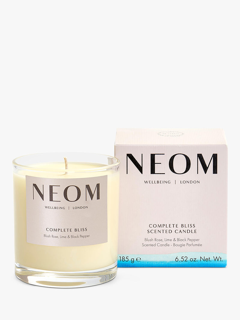 NEOM Complete Bliss scented candle, imported from the UK