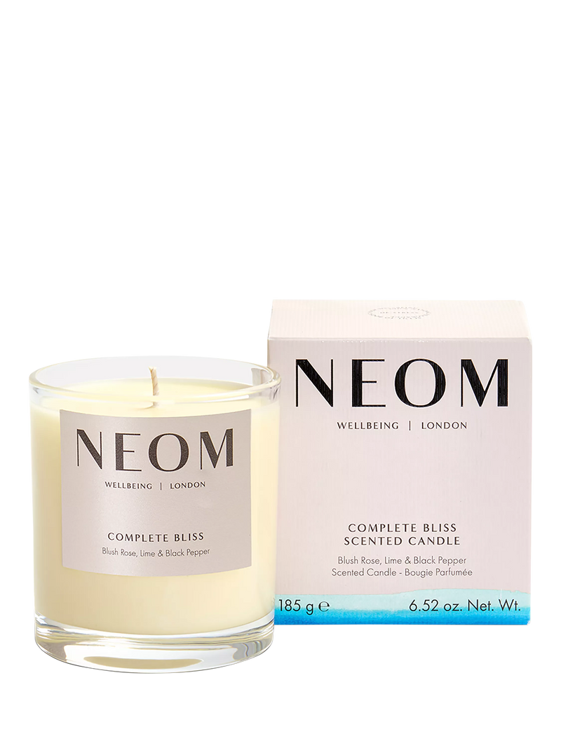 NEOM Complete Bliss scented candle, imported from the UK