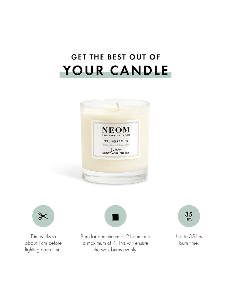 NEOM Feel Refreshed scented candle 185g, UK version