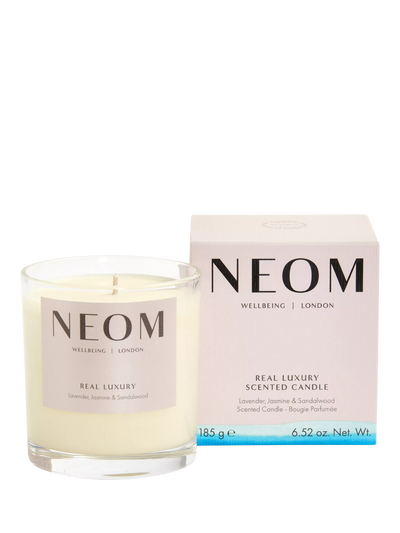 John Lewis NEOM Wellbeing London Real Luxury Standard Scented Candle 185g- Buy online at McGrocer