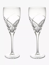 John Lewis John Lewis Grosseto Cut Crystal Glass Red Wine Goblet, Set of 2, 320ml- Buy online at McGrocer