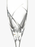 John Lewis Grosseto cut crystal glass champagne flutes set of 2 160ml, UK version