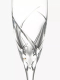 John Lewis Grosseto cut crystal glass champagne flutes set of 2 160ml, UK version