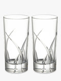 Grosseto Cut Crystal Glass Highballs 360Ml Set Of 2 Clear