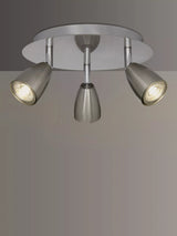 John Lewis John Lewis Thea GU10 LED 3 Spotlight Ceiling Plate, Chrome- Buy online at McGrocer