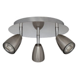 John Lewis Thea GU10 LED 3 spotlight ceiling plate chrome (British brand)