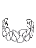 Nina B Wavy Cuff Bangle, Silver