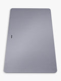 BLANCO glass chopping board silver 43.5cm- British product