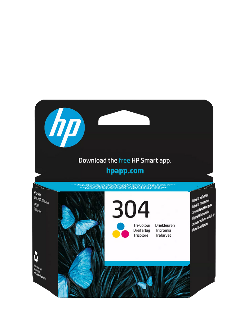 HP 304 Tri-Colour ink cartridge - British product