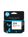 HP 304 Tri-Colour ink cartridge - British product