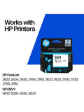 HP 304 Tri-Colour ink cartridge - British product