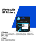 HP 304 black original ink cartridge, imported from the UK