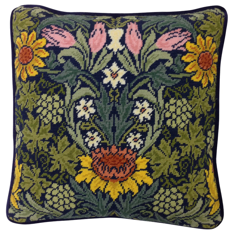 Bothy Threads William Morris Sunflowers printed canvas tapestry kit (British brand)