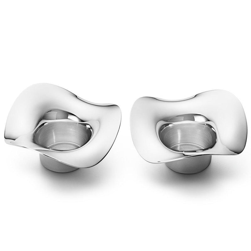 Georg Jensen Cobra tealight holders set of 2, imported from the UK