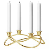 John Lewis Georg Jensen Season Gold Plated Candlestick Holder- Buy online at McGrocer