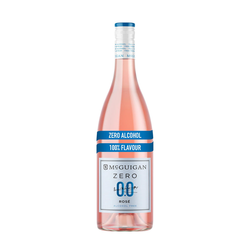 McGuigan Zero alcohol-free rosé wine 75cl, imported from the UK