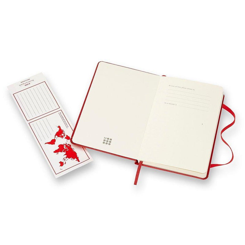 Moleskine pocket sized ruled notebook hard cover (British brand)