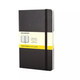 Moleskine large hard cover squared notebook black, UK version