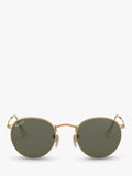 Ray-Ban RB3447 polarised round sunglasses 50mm gold frame (British brand)
