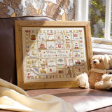 John Lewis Historical Sampler Company A is For Ark Birth Cross Stitch Kit 38cm x 32cm- Buy online at McGrocer
