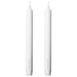 Georg Jensen 2-piece white pillar candle set 24cm, UK version