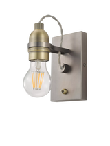 John Lewis John Lewis Bistro Bulb Wall Light, Antique Brass- Buy online at McGrocer