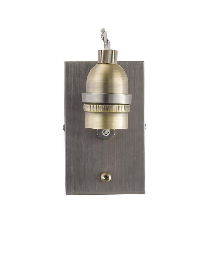 John Lewis Bistro Bulb wall light in antique brass, imported from the UK