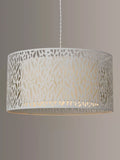 John Lewis Meadow Fretwork Shade Ceiling Light, Grey/White