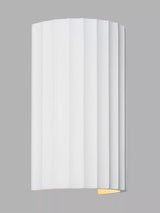 John Lewis Astro Kymi Fluted Wall Light, White- Buy online at McGrocer