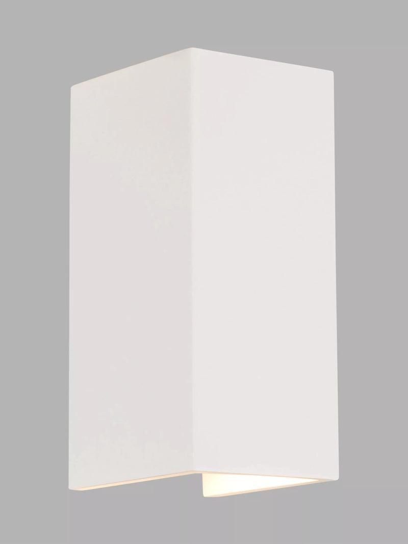 Astro Parma wall light white plaster finish, UK version