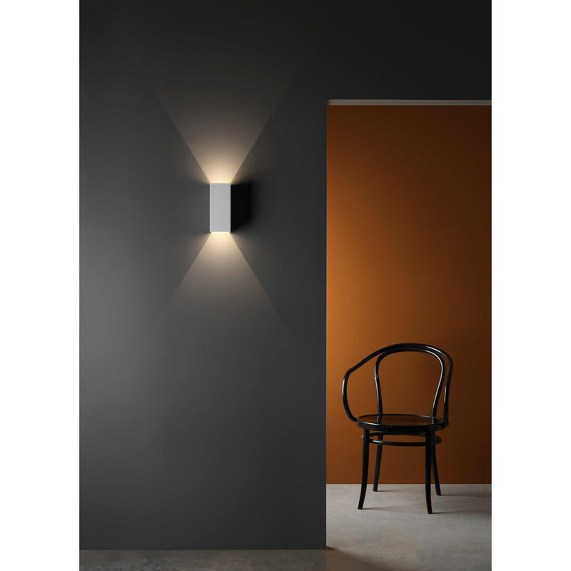 Astro Parma wall light white plaster finish, UK version