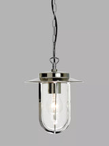 John Lewis Astro Montparnasse Polished Nickel Outdoor Pendant Porch Light- Buy online at McGrocer